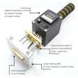 Electric Branding Iron for Leather Stamping, Wood Branding, 500W with digital temperature control