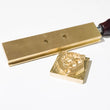 Custom Leather Stamp with T-sliding holder