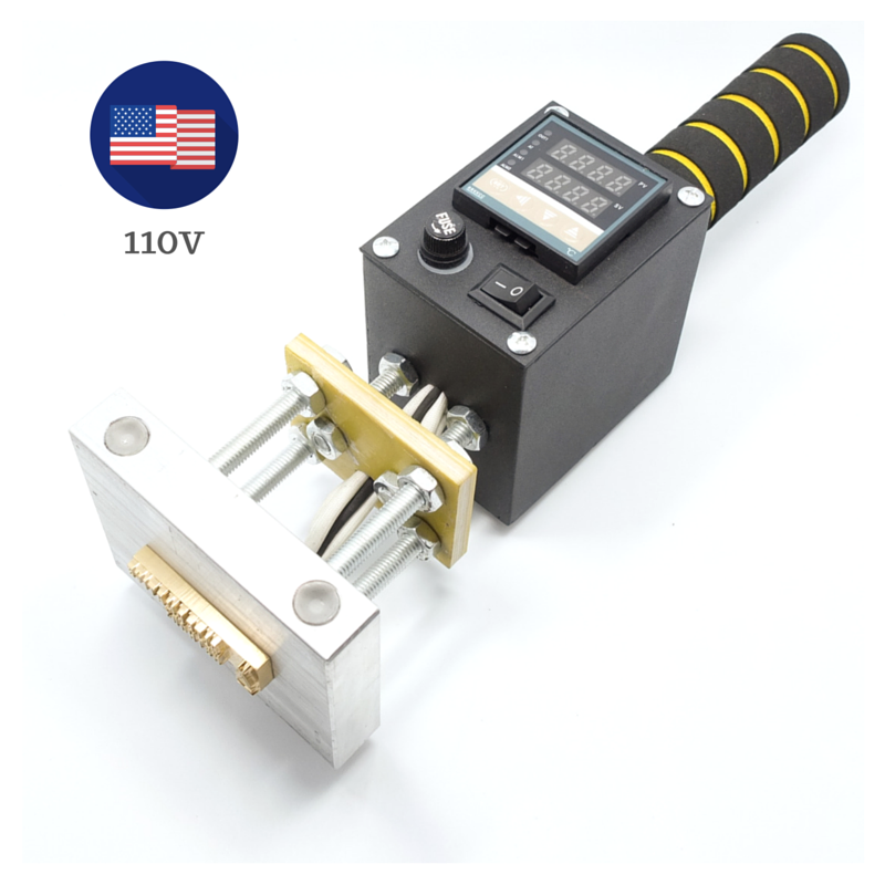 Electric branding outlet iron