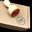 Rubber Ink Stamp with wooden handle