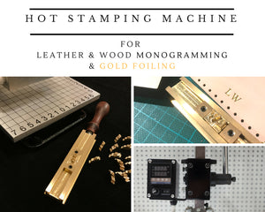 Heating Arbor Press for Leather Monogramming, Wood Branding & Gold Foiling