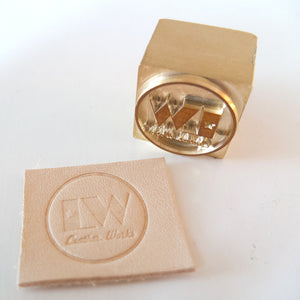 Custom Leather Stamp for leather embossing with Arbor Press or Kwikprint