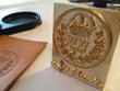 Custom Leather Stamp with Heat Embosser - GIFT CARD